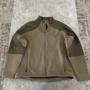 L.L. Bean Men's Olive and Brown fleece